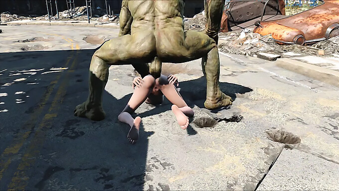 Η Elie Supermutants Του Fallout 4 Σε Hentai Ambush