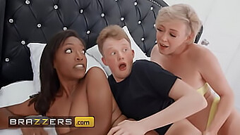 Dee Williams In A Hot Threesome With Jimmy And Stepdaughter - Brazzers