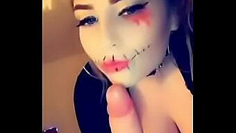 Amelia Skye Fa Un Pompino Di Halloween E Viene Scopata In Faccia