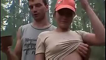 A Group Of Russians Engage In An Outdoor Orgy